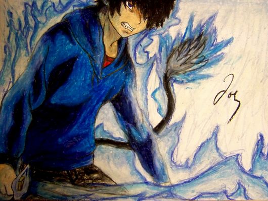 With Blue Flames With Blue Flames